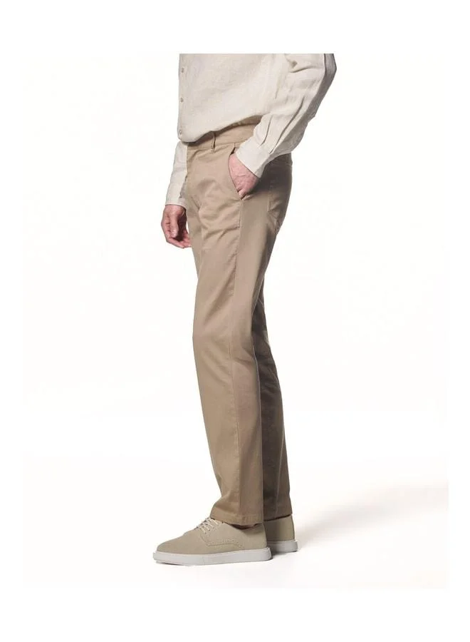 Liwali Cotton Blend Straight Fit Pants.