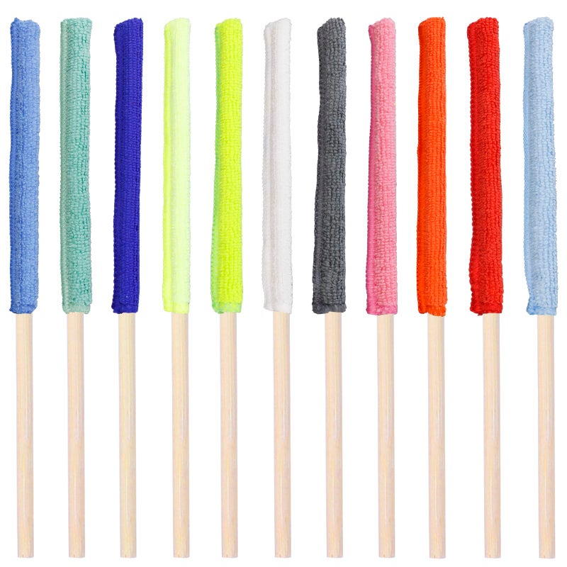 Aecsze 11 Pcs Microfiber Detail Duster Sticks  Mini Duster Crevice Cleaning Tool For Car Air Vents  Blinds  Fans  Windows  Small Spaces  Gap Dust Cleaner - Image 1