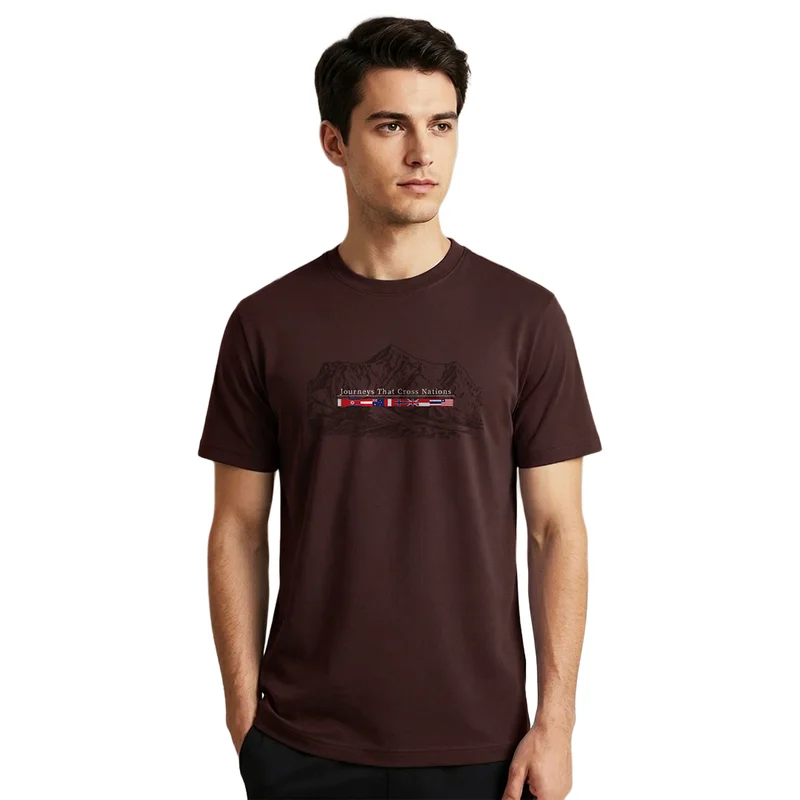 نوبيرو NOBERO Men's Premium Printed Regualr T-Shirt