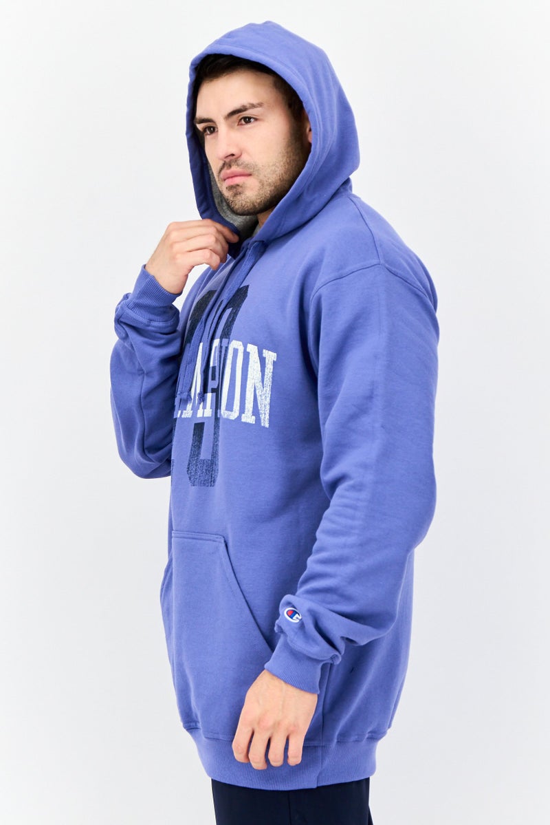 Champion Men Big And Tall Long Sleeves Outdoor Hoodie, Light Purple  - Image 3