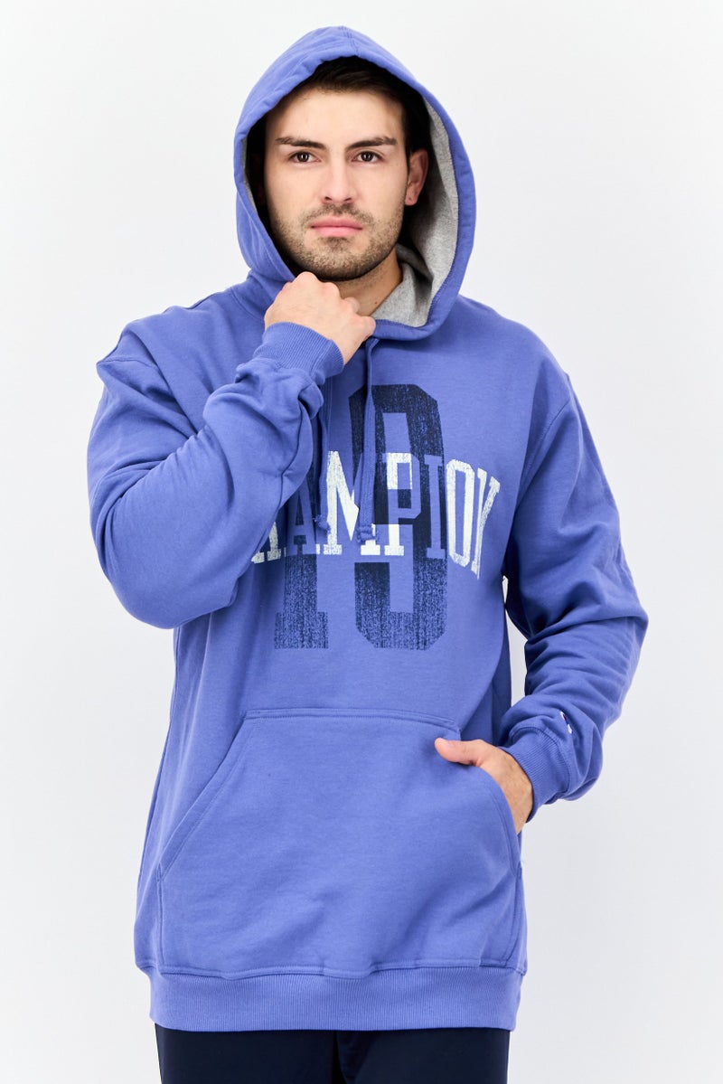 Champion Men Big And Tall Long Sleeves Outdoor Hoodie, Light Purple  - Image 1
