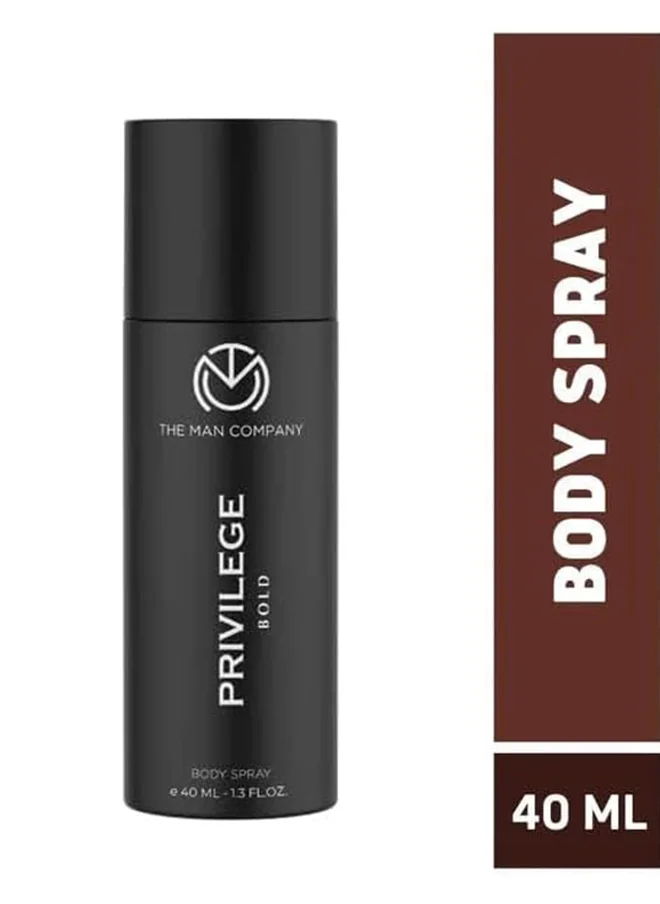 The Man Company Privilege Bold Deodorant For Men, Premium Fragrance Body Spray, Long-Lasting Smell, Perfect Deo For Everyday Use 150 ML