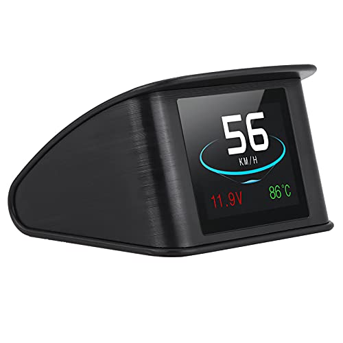 ZERONE عرض رأس السيارة، جهاز HUD عالمي P10 لتحذير السرعة RPM واستهلاك الوقود - Image 1