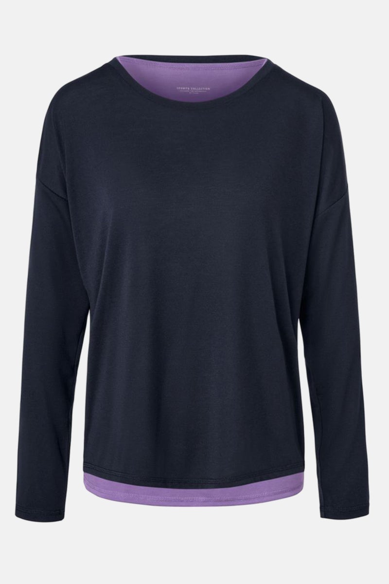 Tchibo Women 2 Pieces Plain Tank Top And Sweatshirts, Purple - Image 4