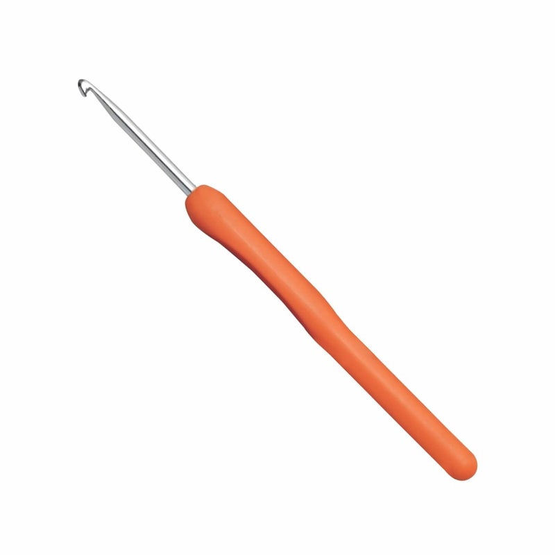 JEFFY JEFFY Jyoti Crochet Hook Aluminium with Plastic Handle for Wool Work Hand Knitted Sewing DIY Craft Weaving Needle Ideal for Sweaters Purses Scarves Hats 615cm of Size 10325mm 2 Pieces