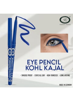 Fashion Colour Intense Revolving Kajal Waterproof Smudgeproof 12Hr Stay Matte and Metallic Finish Blue  - Image 4