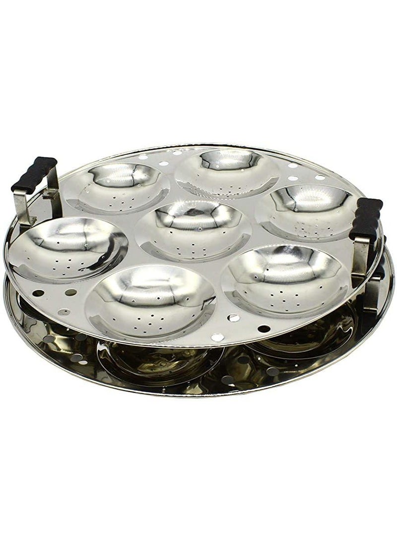 KLASSI KICHEN KLASSI KICHEN Idli Maker Stainless Steel Idli Cooker with 3 Plates for idly 1 plate for mini idly 1 plate steamer Idli maker induction base Gas Stove Compatible 15 Idlies 20 mini idlies  - Image 4