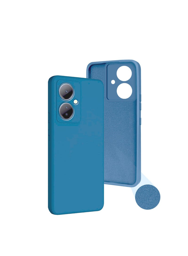 Wtech Liquid Silicone Ultra Thin TPU Phone Case Cover For Vivo V29 Lite 5G 2023 Navy Blue - Image 2