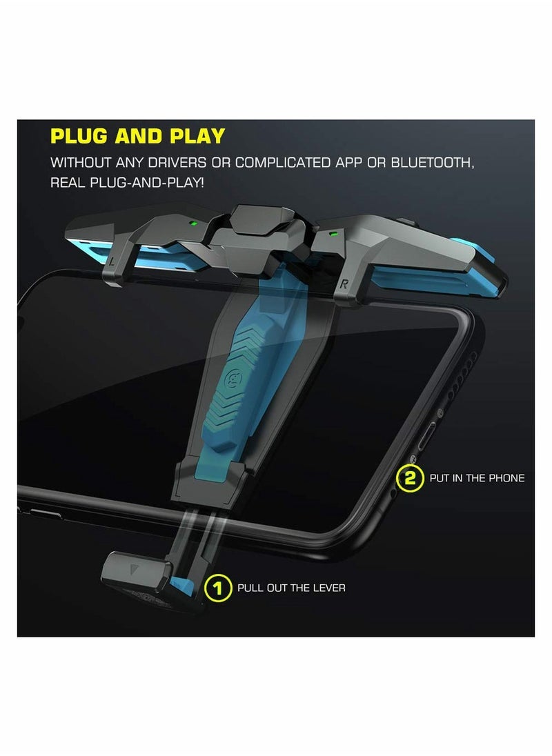 ELTRAZONE Mobile Gaming Triggers with Sensitive Joysticks for PUBG, Fortnite  Call of Duty | High-Precision Controller ons Compatible with iOS  Android Smartphones | Ergonomic Design for Comfortable Gaming | Easy Clip-On Setup for Mobile Gamers - Image 5