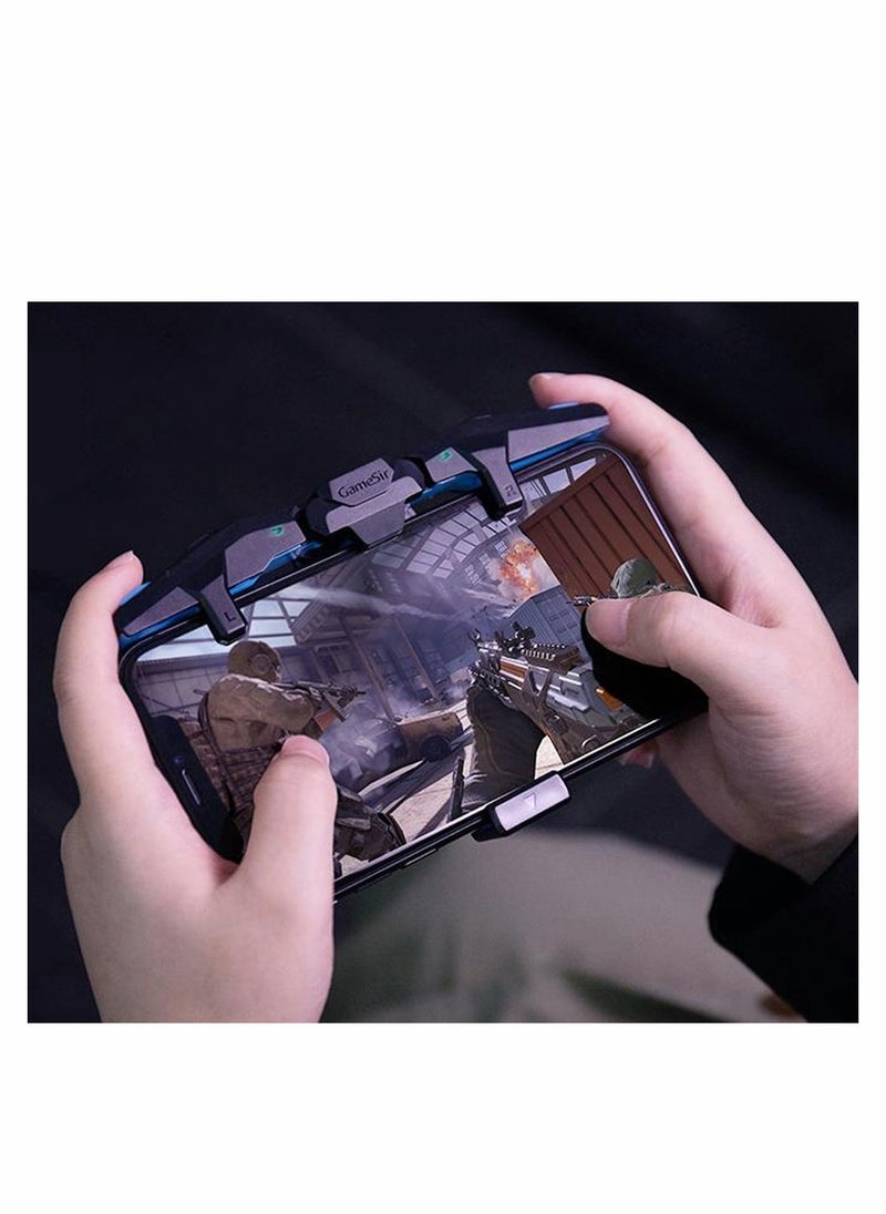 ELTRAZONE Mobile Gaming Triggers with Sensitive Joysticks for PUBG, Fortnite  Call of Duty | High-Precision Controller ons Compatible with iOS  Android Smartphones | Ergonomic Design for Comfortable Gaming | Easy Clip-On Setup for Mobile Gamers - Image 2