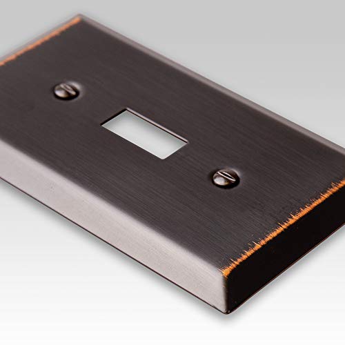 Amerelle 163DDB Century Wallplate, 1 Duplex, Steel, Aged Bronze, 1-Pack - Image 2