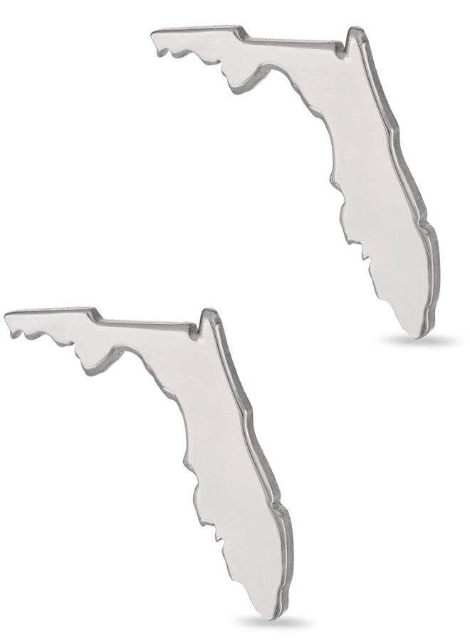 Stone Armory State of Florida Earrings - Florida Map Stud Earrings - Hypoallergenic Earrings for Sensitive Ears - Unique Florida Gifts for Women - Image 4