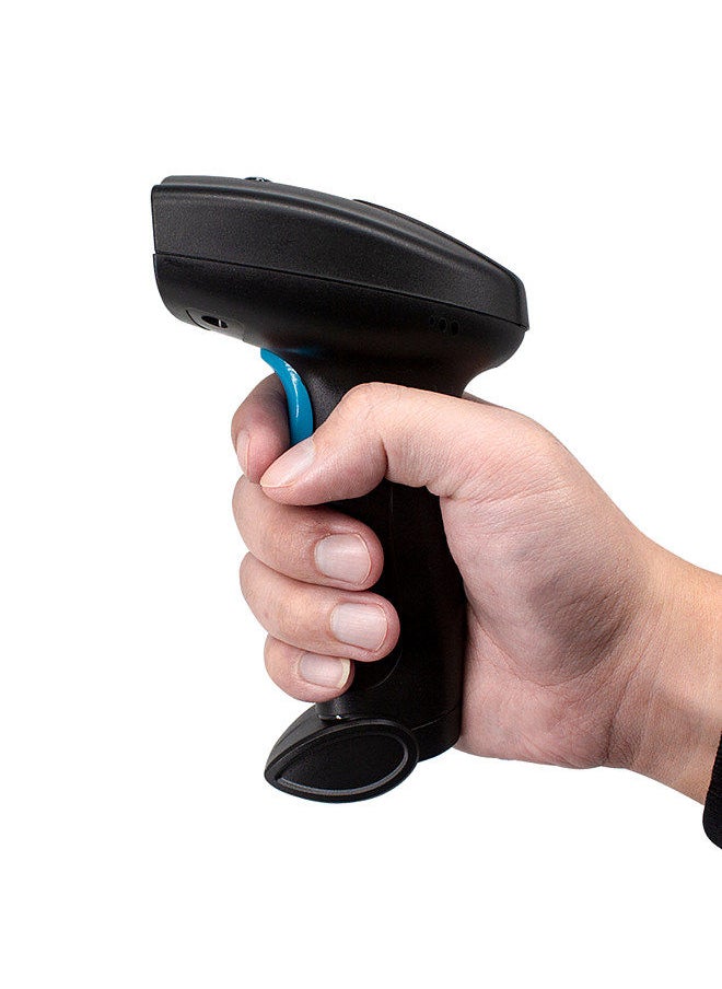 Generic - 1D 2D Barcode Scanner Handheld USB Wirelss Bar Code Reader Manual Trigger/Auto Continuous Scanning Support Paper Code Compatible with Windows Android Mac - Image 1