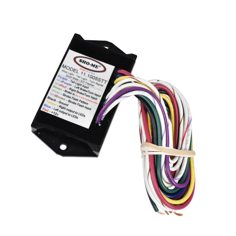 Able2 Products ShoMe 10 Pattern BrakeTurnTail LED Flasher