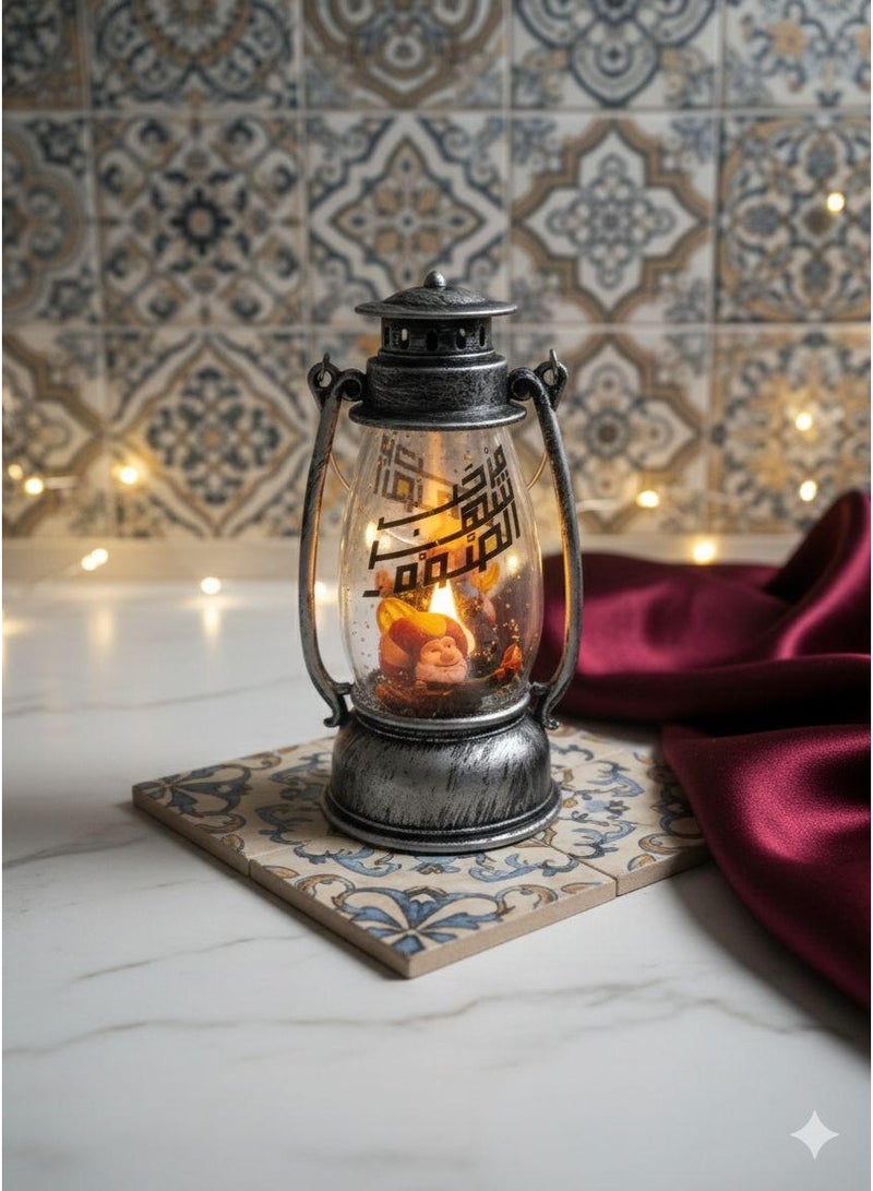 فانوس رمضان عليقة رمضان كريم مضي اضاءة اصفر ديكوري 12سم