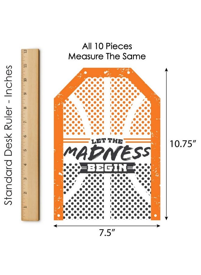 Big Dot of Happiness Big Dot of Happiness Basketball - Let the Madness Begin - Hanging Vertical Paper Door Banners - College Basketball Party Wall Decoration Kit - Indoor Door Decor  - Image 5