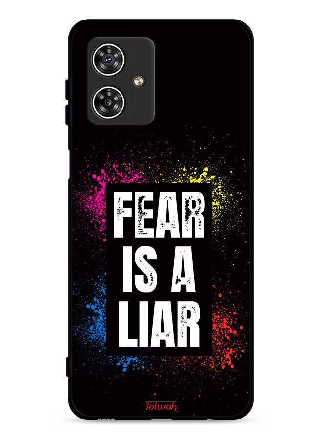 Tolwak Motorola Moto G54 5G Protective Case Cover Fear Is A Liar - Image 1