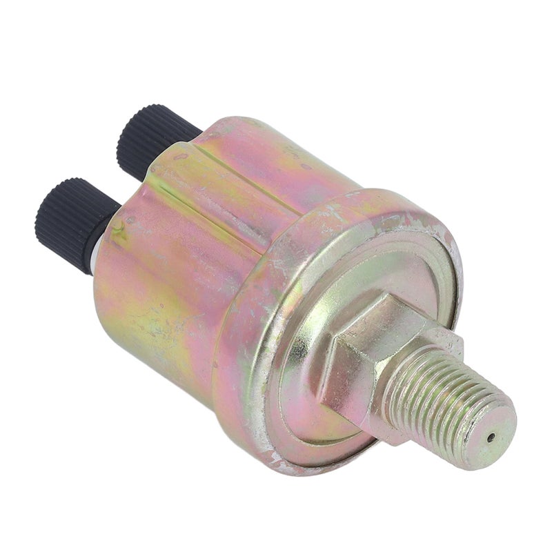 Oil Pressure Sensor 1/4 NPT 0 To 10 Bar Engine Oil Pressure Transducer for VDO Diesel Generator Glossy Double Head - Image 1