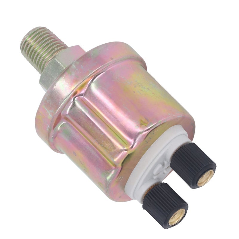 Oil Pressure Sensor 1/4 NPT 0 To 10 Bar Engine Oil Pressure Transducer for VDO Diesel Generator Glossy Double Head - Image 2