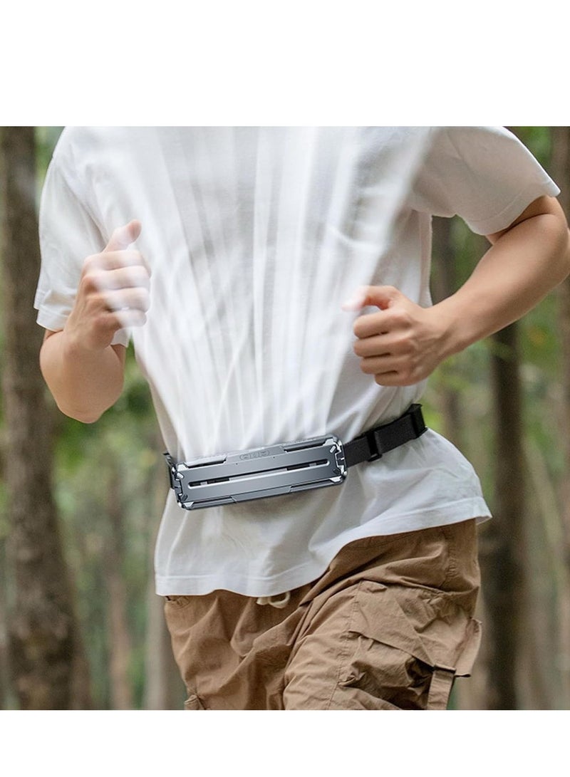 Generic Wearable Waist Fan,Personal Belt Fan with Unique PCM, Portable Strong Wind Power for Full Body Cooling fan, Rechargeable Fan Large Air Volume for Outdoor Work and Sports  - Image 2