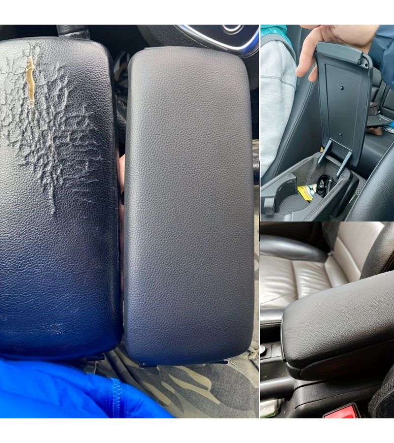 Car Armrest Latch Cover Center Console Storage Box Lid For Audi A6 C5 2000 2006 4B0864245AG Black - Image 5