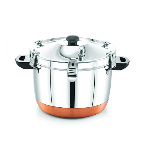 Expresso Stainless Steel Induction Friendly Rice Cooker Silver 1000 Gms Copper Bottom - Image 2