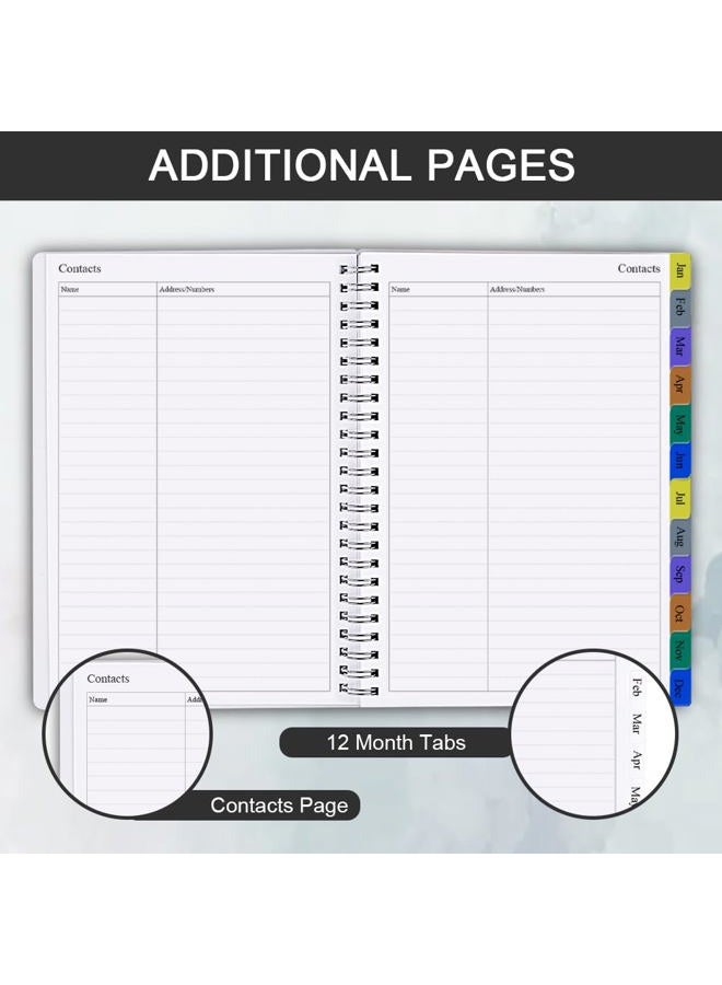 Getvow 2026 Planner - Planner 2026 for Women & Men, January 2026 - December 2026, Monthly and Weekly Calender Planner with 12 Monthly Tabs, 6.4" x 8.5", Black - Image 5