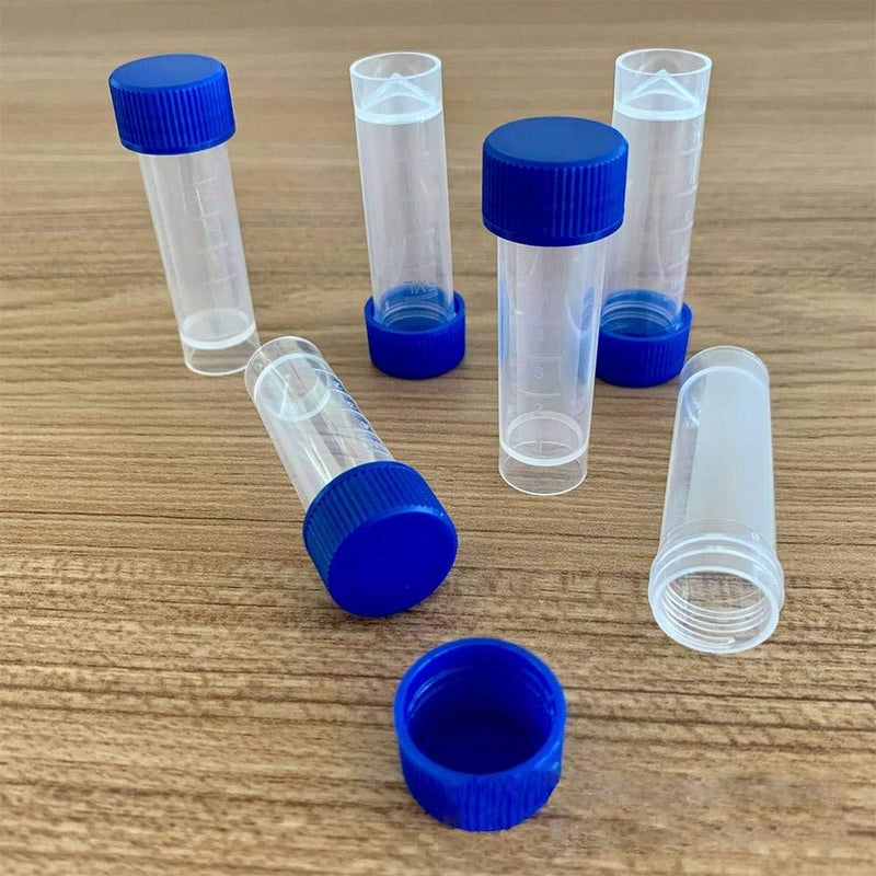 IXGNIJ 36PCS Cryo Tubes 5ml, Plastic Small vials with Screw caps Sample Tubes,PP Material ，with Silica Gel Gasket，Free from DNase, RNase, Human DNA - Image 5
