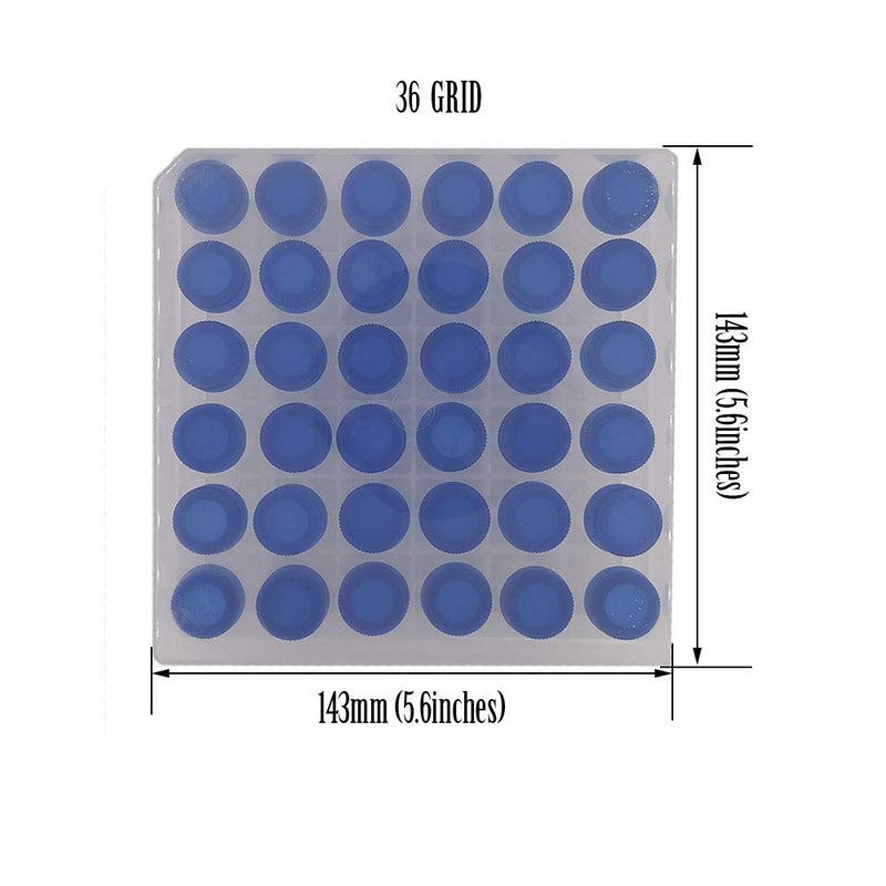IXGNIJ 36PCS Cryo Tubes 5ml, Plastic Small vials with Screw caps Sample Tubes,PP Material ，with Silica Gel Gasket，Free from DNase, RNase, Human DNA - Image 3