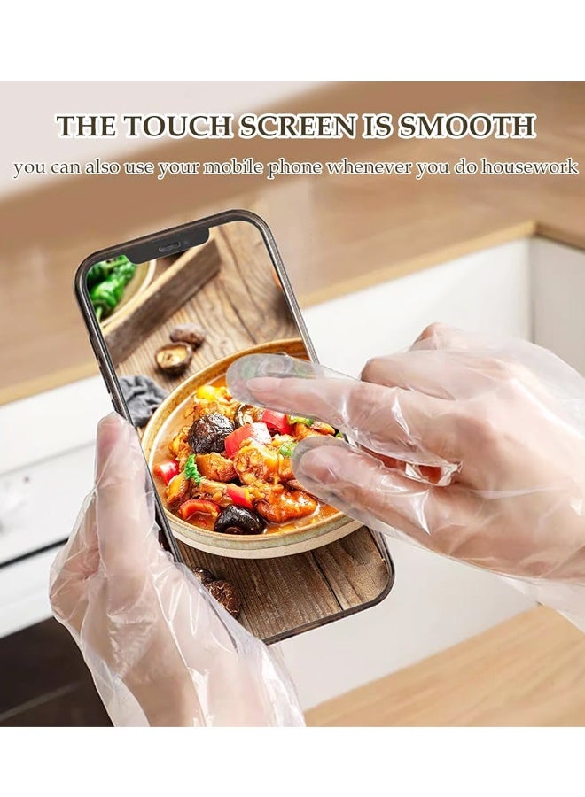 50 Pieces Disposable Waterproof Long Gloves 60cm with Elastic Cuff Household Cleaning Gloves Thick, Waterproof Cpe Gloves, Cleaning Gloves for Kitchen Dishwashing Food Vegetable Washing - Image 4