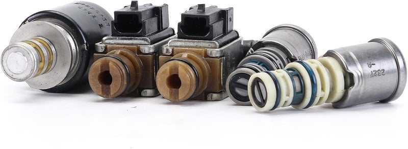 coolautocore 5PCS 4L60E Transmission Solenoid Kit EPC TCC 4L65E Master Solenoid Valve Kit Compatible with GM Products 1996-2002 - Image 2