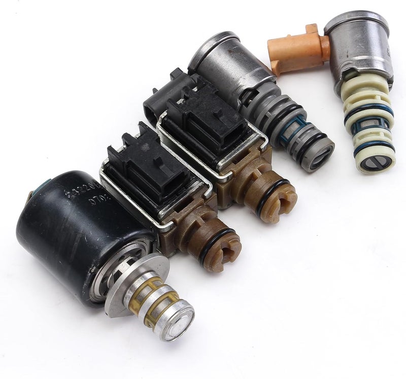 coolautocore 5PCS 4L60E Transmission Solenoid Kit EPC TCC 4L65E Master Solenoid Valve Kit Compatible with GM Products 1996-2002 - Image 3