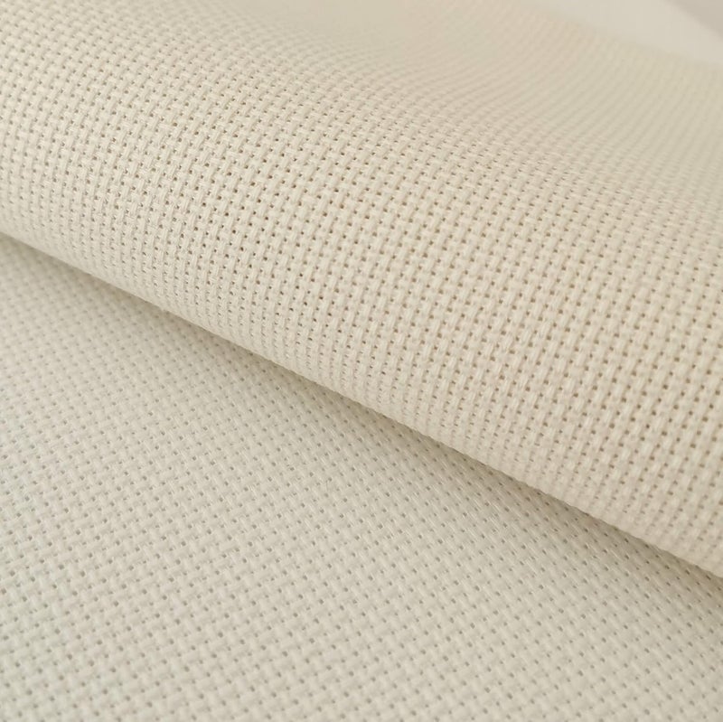 KCS 19" x 28" 18CT Counted Cotton Aida Cloth Cross Stitch Fabric (Antique White) - Image 2