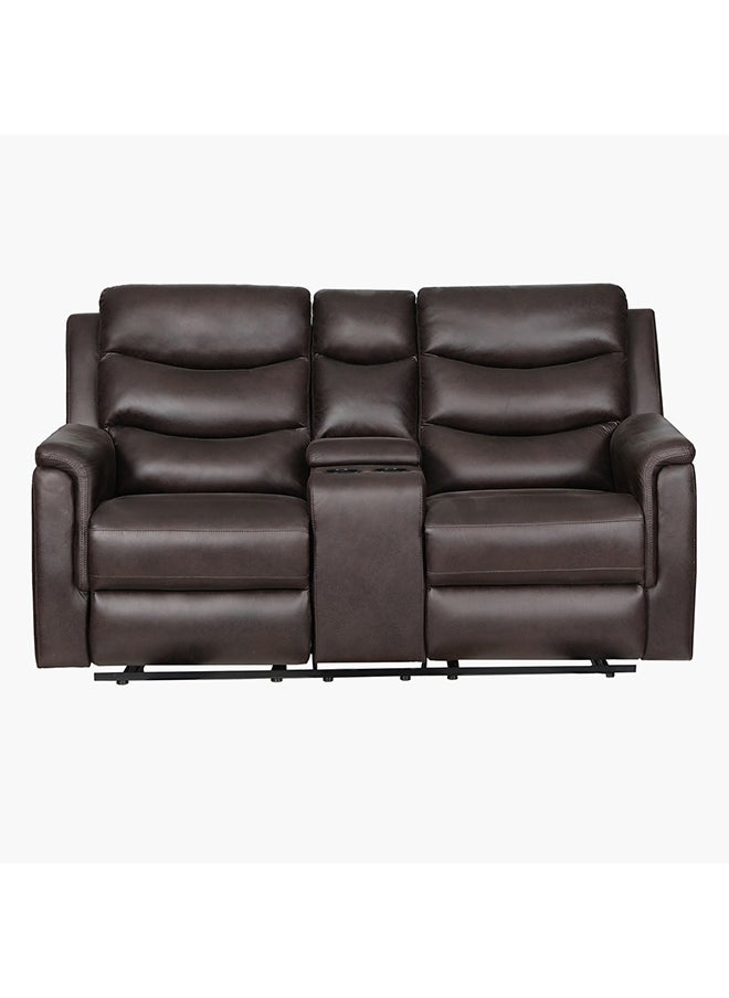Home Box Vatican 2-Seater Faux Leather Recliner Sofa With Console And Cup Holders 101 x 95 x 172 cm  - Image 2