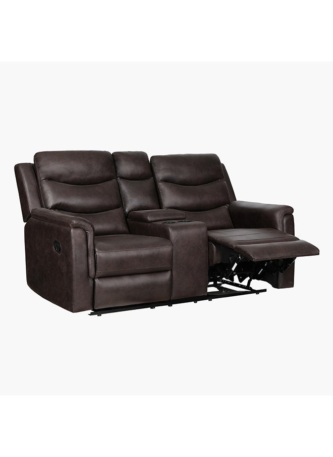 Home Box Vatican 2-Seater Faux Leather Recliner Sofa With Console And Cup Holders 101 x 95 x 172 cm  - Image 3