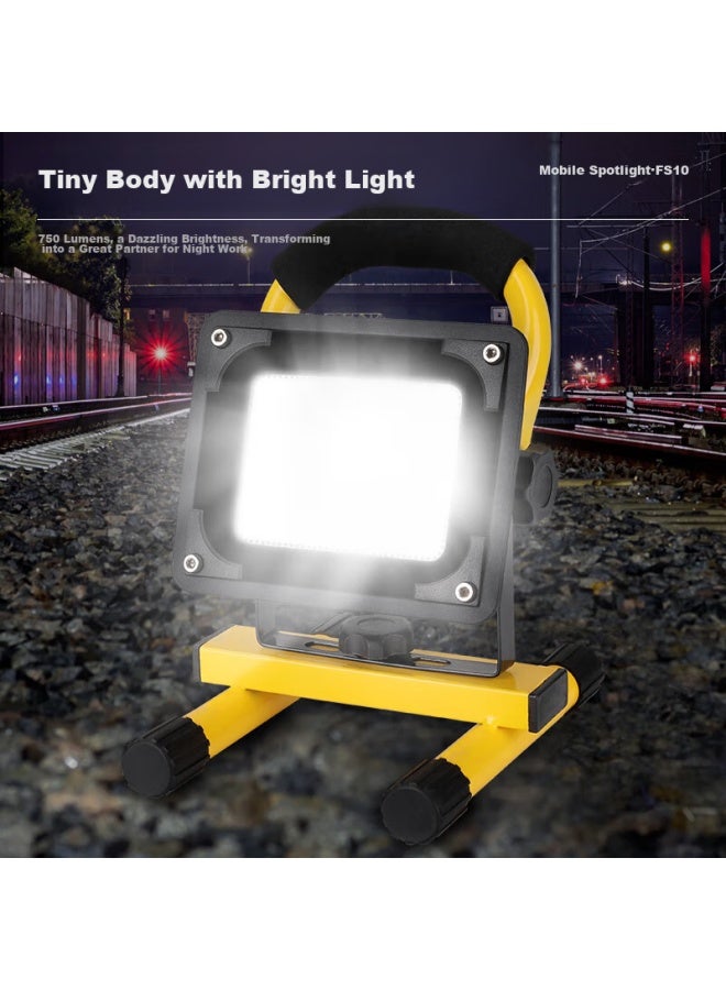 SupFire Supfire Tg10 Rechargeable Led Floodlight For Home, Outdoor, Construction Site, Emergency Lighting, Portable Camping Handheld Searchlight - Image 2