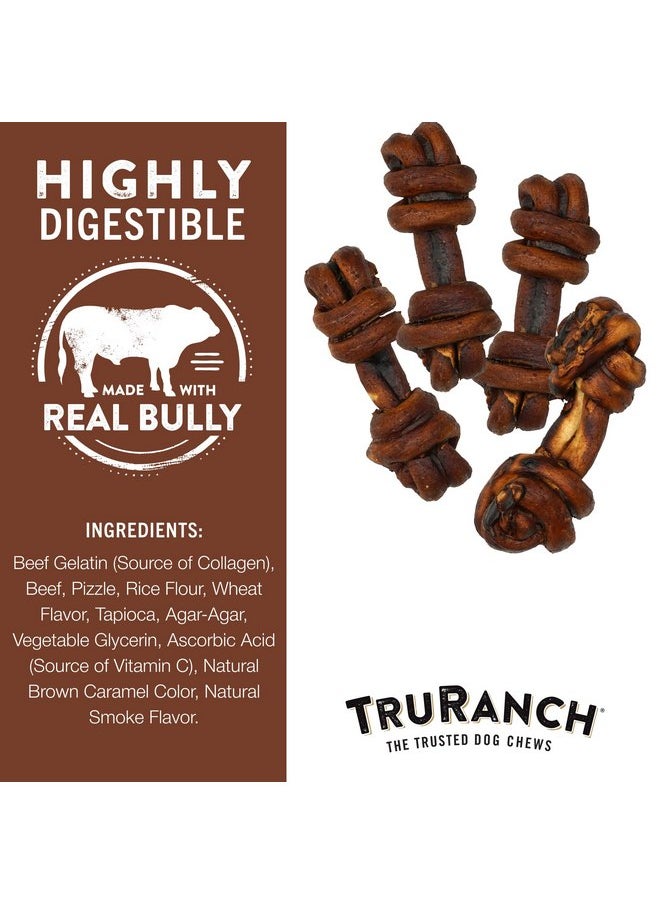 TRURANCH - TRURANCH 4-5" Collagen Bones, Bully, Healthy Joint Support Dog Treat, Rawhide Alternative, Skin & Coat Health, 1 Bag, 4 Count - Image 1