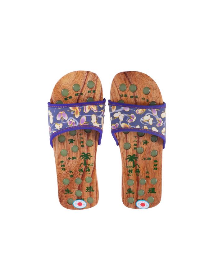 silvercnc Foot Massage Slippers Reflexology Sandals Acupressure Massager Sandals for Men Women Navy Size 36 - Image 1