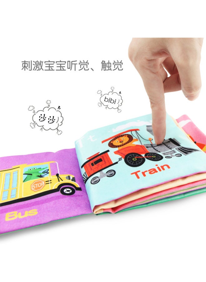 Coolplay Baby Cloth Book Early Childhood Education Baby Can't Tear 0-3 Years Old Baby Early Childhood Education Toy Built-in Bb Sound Paper - Image 2