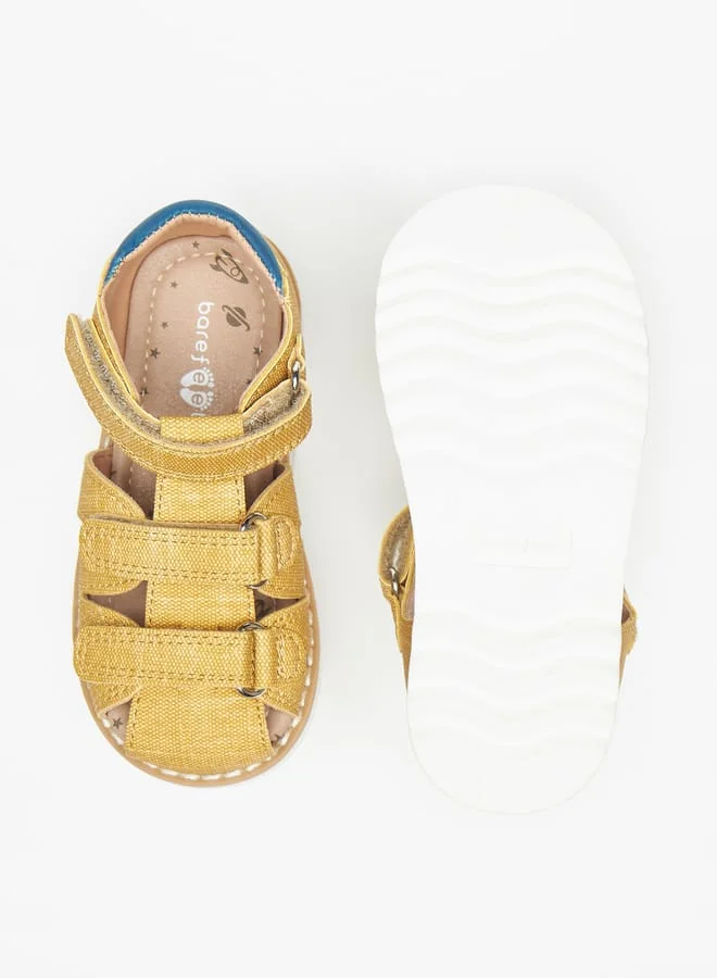 Barefeet Barefoot Textured Sandals with Hook and Loop Closure