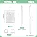 Ksheria 12 Pack Clear Doll Clothes Storage Bags with Hanging Rod Hooks PVC Transparent Doll Clothes and Accessories Organizer Compatible with 1517cm Dress Up SpaceSaving Wardrobe - Image 4