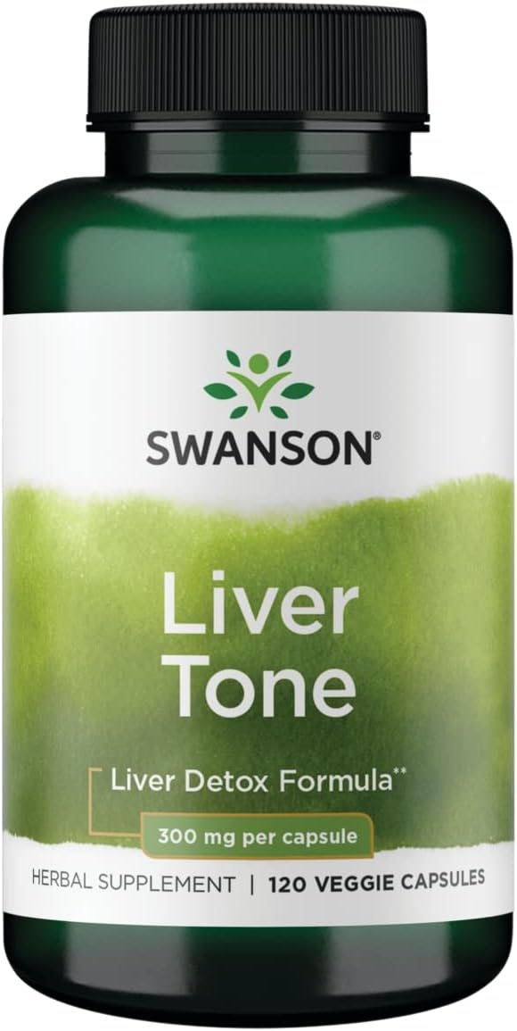 SWANSON Liver Tone Liver Detox Formula 300 Milligrams 120 Veg Capsules - Image 1