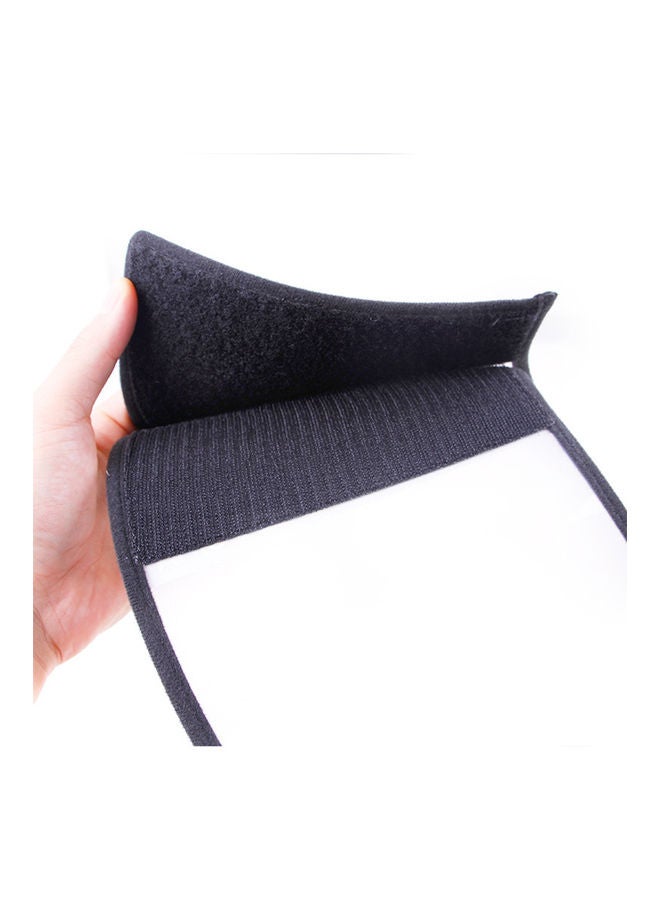 إسكدنيا 2-Piece Adjustable Anti-Biting Wound Healing Cone Collar Cover White/Black 18-22cm - Image 5