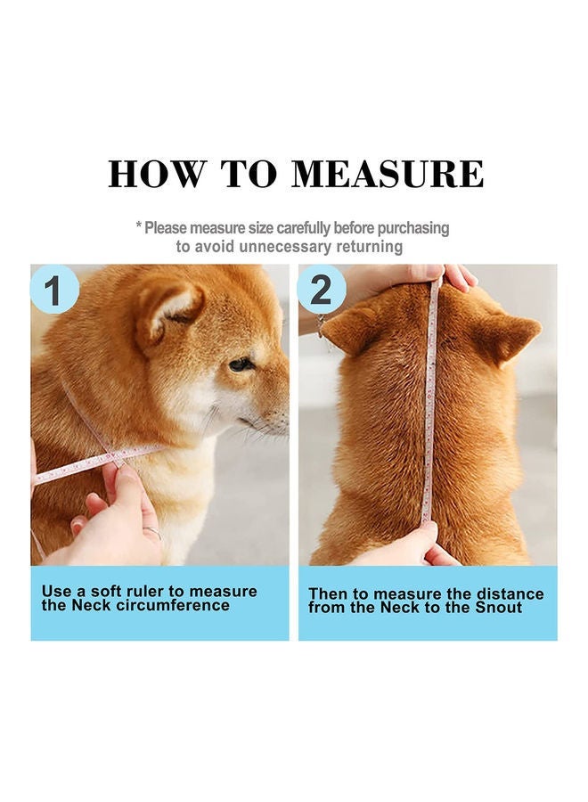 إسكدنيا 2-Piece Adjustable Anti-Biting Wound Healing Cone Collar Cover White/Black 18-22cm - Image 4