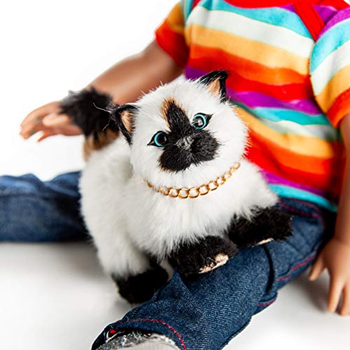 The Queen's Treasures The Queens Treasures 18 Inch Doll Pets Siamese Kitty Cat is The Perfect Furry Companion Doll Toy Compatible with American Girl Dolls - Image 1