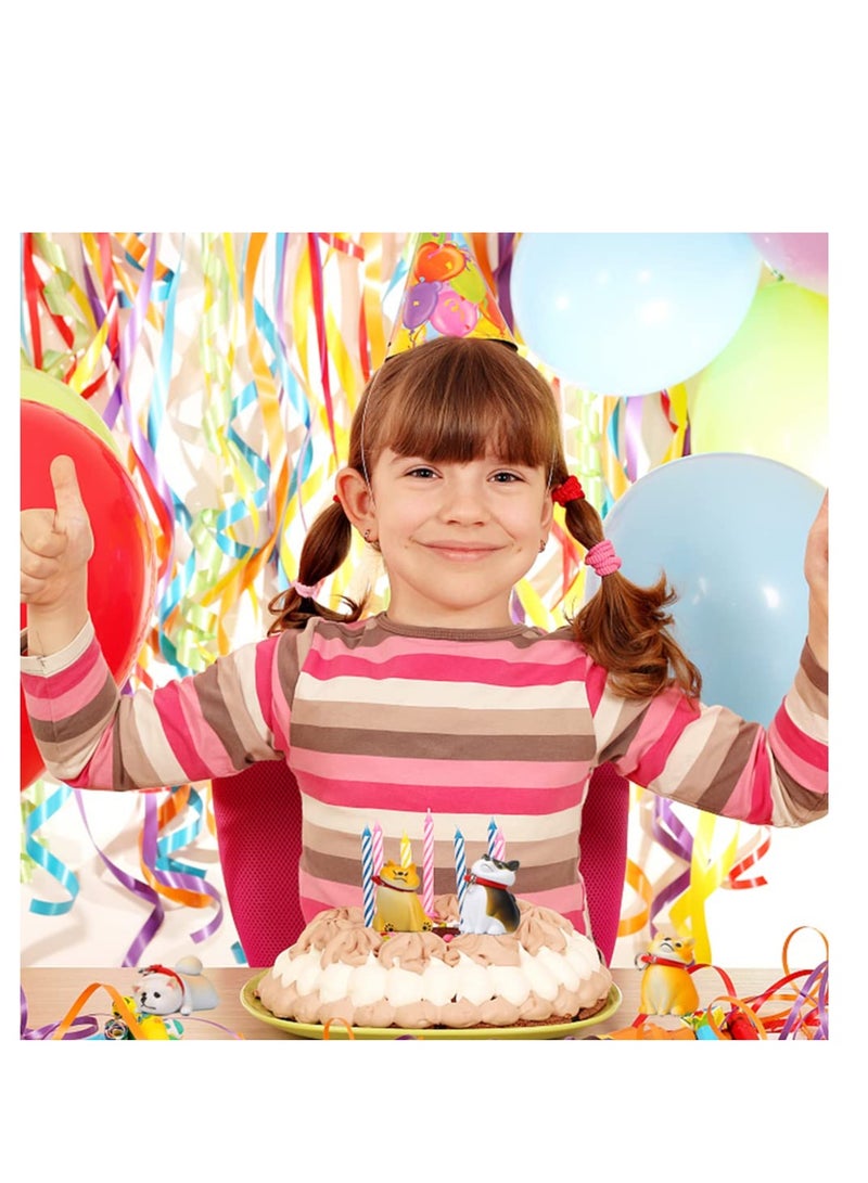 Excefore تمثال كلب شيبا صغير، مجموعة 4 قطع من زينة شيبا إينو اللطيفة، تغطيات كعكة كلب، ألعاب كلب للأطفال، لعبة تمثال شيبا إينو، للعيد، هدية، تعليمية للأطفال، ألعاب تعليمية - Image 3