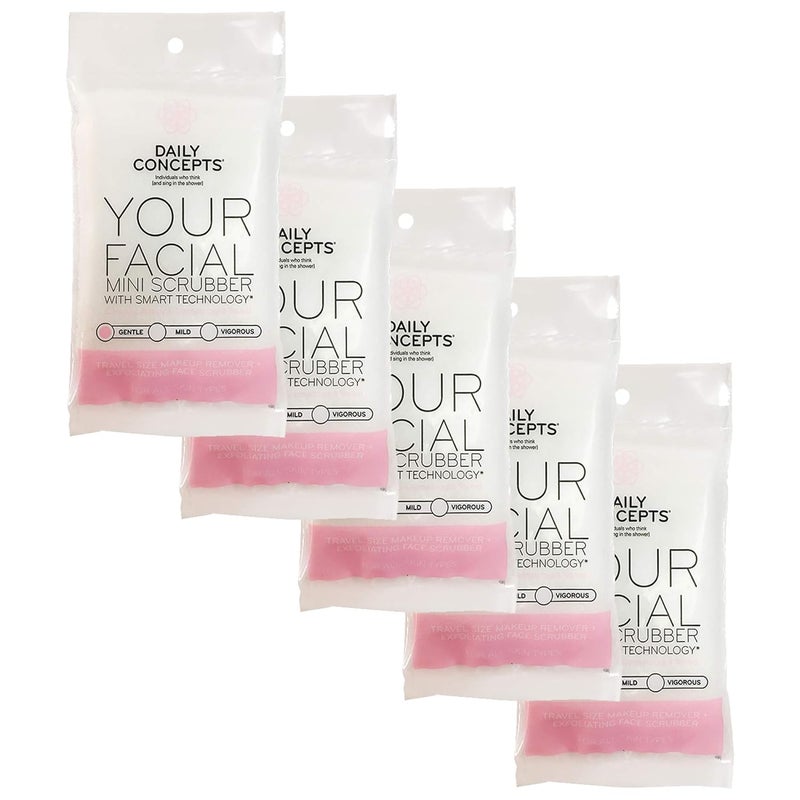 DAILY CONCEPTS Facial Mini Scrubber 5 Count