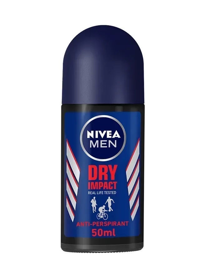 Nivea Dry Impact Antiperspirant Roll-On For Men, 50ml