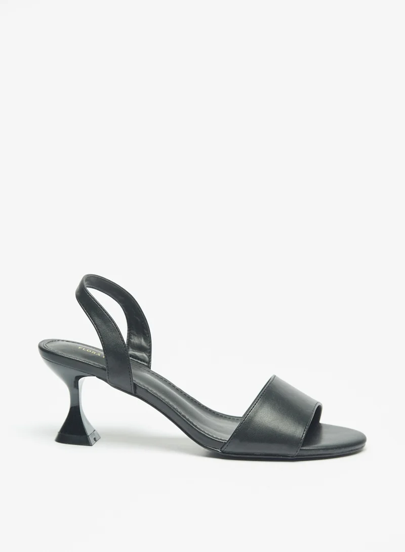 Flora Bella By Shoexpress Womens Solid Back Strap Sandals With Stiletto Heels By Shoexpress
