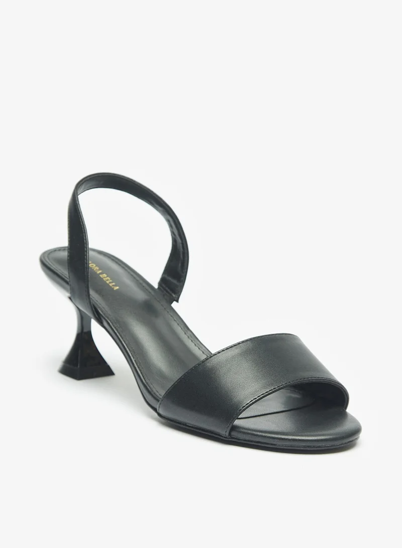 Flora Bella By Shoexpress Womens Solid Back Strap Sandals With Stiletto Heels By Shoexpress